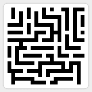 Simple Labyrinth Pattern Sticker